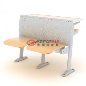 固定式F型两人课桌椅