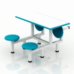 四人折叠凳子玻璃钢餐桌